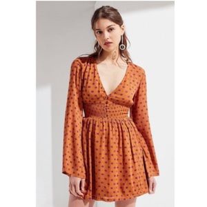 UO smocked mini dress